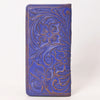 ADBG1537 American Darling Western Leather Clutch Bag with Hand-Tooled Floral Carving Genuine Leather