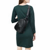 ADBG1538A American Darling Western Leather Sling Bag with Black Crocodile Embossed Detailing Genuine Hair-on cowhide Leather