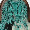 ADBG1538 American Darling Western Leather Sling Bag with Crocodile Embossed Detailing Genuine Hair-on cowhide Leather