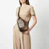 ADBG1538 American Darling Western Leather Sling Bag with Crocodile Embossed Detailing Genuine Hair-on cowhide Leather