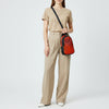 ADBG1538 American Darling Western Leather Sling Bag with Crocodile Embossed Detailing Genuine Hair-on cowhide Leather