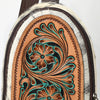 ADBGA590 American Darling Genuine Hand Tooled Leather Hair On Hide Sling Bag