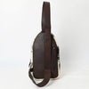 ADBGA590 American Darling Genuine Hand Tooled Leather Hair On Hide Sling Bag