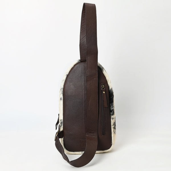 ADBGA590 American Darling Genuine Hand Tooled Leather Hair On Hide Sling Bag