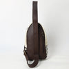 ADBGA590 American Darling Genuine Hand Tooled Leather Hair On Hide Sling Bag