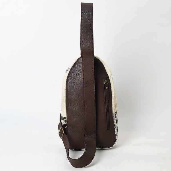 ADBGA590 American Darling Genuine Hand Tooled Leather Hair On Hide Sling Bag