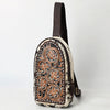 ADBGA590 American Darling Genuine Hand Tooled Leather Hair On Hide Sling Bag