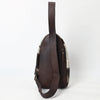 ADBGA592 American Darling Hand Tooled Floral Carved Hair-On Cowhide Sling Bag