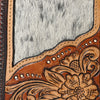 ADBGA592 American Darling Hand Tooled Floral Carved Hair-On Cowhide Sling Bag