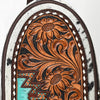 ADBGA593 American Darling Hair-On Cowhide Hand Tooled Genuine Leather Sling Bag