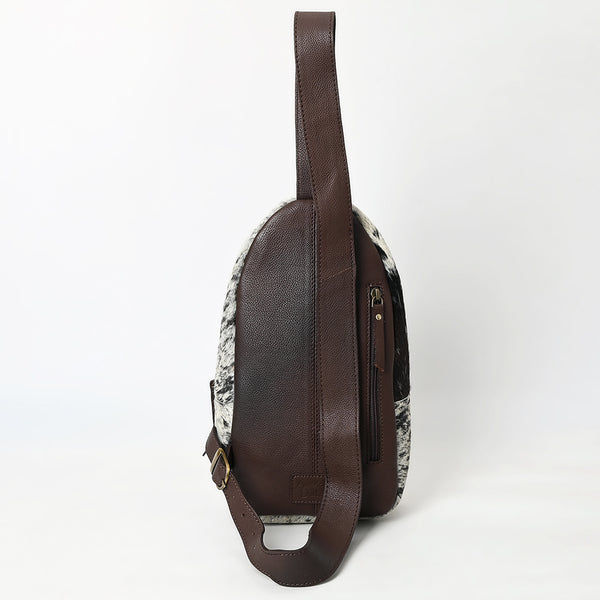 ADBGA593 American Darling Hair-On Cowhide Hand Tooled Genuine Leather Sling Bag