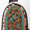ADBGA593 American Darling Hair-On Cowhide Hand Tooled Genuine Leather Sling Bag