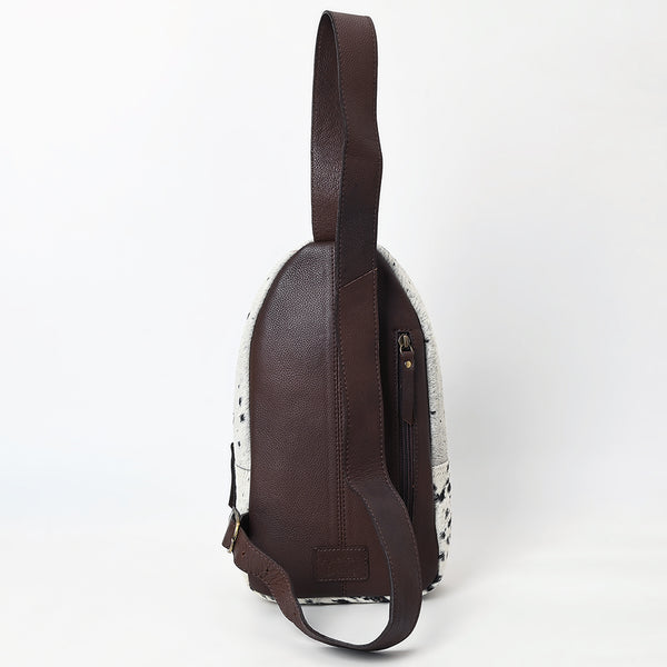 ADBGA593 American Darling Hair-On Cowhide Hand Tooled Genuine Leather Sling Bag