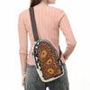 ADBGA594 American Darling Buck Stitched Floral Carved Hair-On Sling Bag