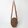 ADBGA598 American Darling Buck Stitched Floral Carved Genuine Leather Canteen Bag