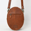 ADBGA598 American Darling Buck Stitched Floral Carved Genuine Leather Canteen Bag