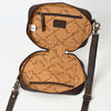 ADBGA599 American Darling Buck Stitched Floral Carved Genuine Leather Camera Bag