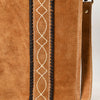 ADBGA605 American Darling Boot Stitched Braided Genuine Leather Tote Bag