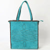 ADBGA606 American Darling Western Tote Bag Genuine suede Leather with Whipstitch Detailing