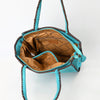 ADBGA606 American Darling Western Tote Bag Genuine suede Leather with Whipstitch Detailing