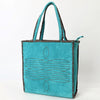 ADBGA606 American Darling Western Tote Bag Genuine suede Leather with Whipstitch Detailing