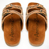 ADFTE103-9 carved genuine leather sandal footwear flip flop