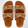 ADFTE103-9 carved genuine leather sandal footwear flip flop
