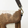 ADBGM405A Mini Cowhide Leather Shoulder Bag with Braided Edge - American Darling
