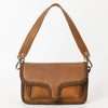 ADBGM405B Mini Leather Shoulder Bag with Braided Trim - American Darling