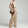 ADBGM456 Hair-On Cowhide Leather Crossbody Bag - Western Braided Strap Saddle Style