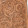 ADBG1542 American Darling Western Leather Sling Bag with Hand-Tooled Floral Design Genuine Vegetable-Tanned Leather