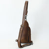 ADBG1543 American Darling Handcrafted Western Leather Sling Bag with Hair-On Cowhide & Hand-Tooled Details