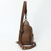 ADBG1543 American Darling Handcrafted Western Leather Sling Bag with Hair-On Cowhide & Hand-Tooled Details