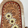 ADBG1543 American Darling Handcrafted Western Leather Sling Bag with Hair-On Cowhide & Hand-Tooled Details