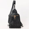 ADBG1544A American Darling Crocodile Embossed Leather Sling Bag | Western Skull Accent