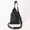 ADBG1544 American Darling Western Leather Sling Bag Hair-On Cowhide Crocodile Embossed Detailing