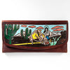 ADBGM102 Western Floral Tooled Leather Wallet - Boho Rodeo Clutch