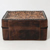 ADBGA573 American Darling Tooled Leather Jewelry Case Genuine Western Cowgirl Organizer