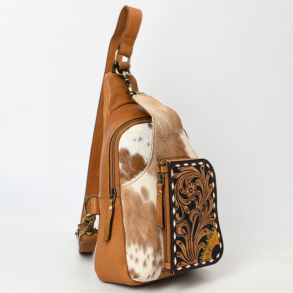 ADBGA608 American Darling Western Hair On Hide & Tooled Leather Sling