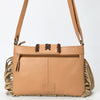 ADBGM467 Western Fringe Crossbody Bag - Scenic Applique with Turquoise Concho