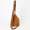 ADBGA612 American Darling Tooled Cowhide Leather Sling Bag-Western Floral Crossbody