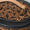 ADBGA615 American Darling Hand Tooled Genuine Leather Jewelry Case Floral Carved