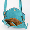 ADBGA618 American Darling Hand Tooled Genuine Leather Fringe Small Cross body Bag