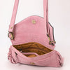 ADBGA618 American Darling Hand Tooled Genuine Leather Fringe Small Cross body Bag