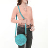 ADBGA620 American Darling Boot Stitched Genuine Suede Leather Canteen Bag