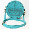 ADBGA620 American Darling Boot Stitched Genuine Suede Leather Canteen Bag
