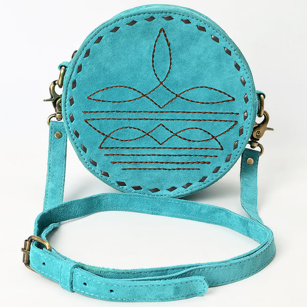 ADBGA620 American Darling Boot Stitched Genuine Suede Leather Canteen Bag
