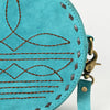 ADBGA620 American Darling Boot Stitched Genuine Suede Leather Canteen Bag
