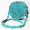 ADBGA620 American Darling Boot Stitched Genuine Suede Leather Canteen Bag
