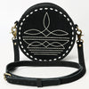 ADBGA620 American Darling Boot Stitched Genuine Suede Leather Canteen Bag